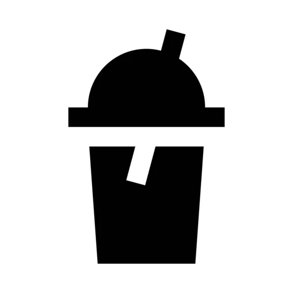 Ikona Filiżanki Zimnej Kawy — Wektor stockowy