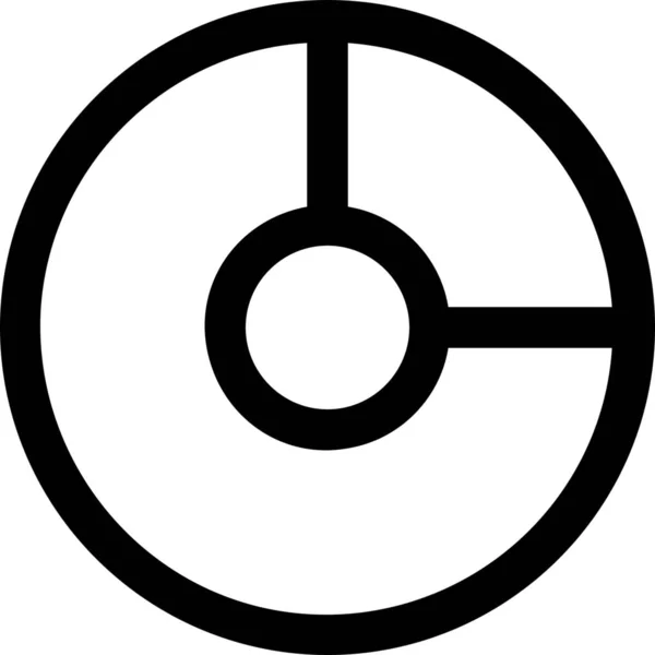 Diagrammabnahme Diagramm Symbol Umrissstil — Stockvektor