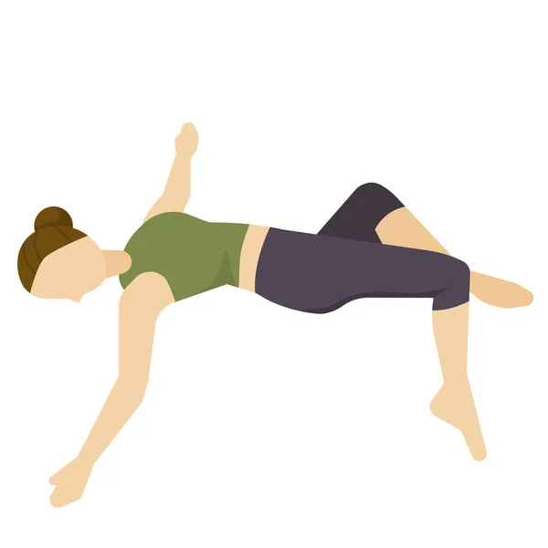 Ejercicio Salud Pose Icono — Archivo Imágenes Vectoriales