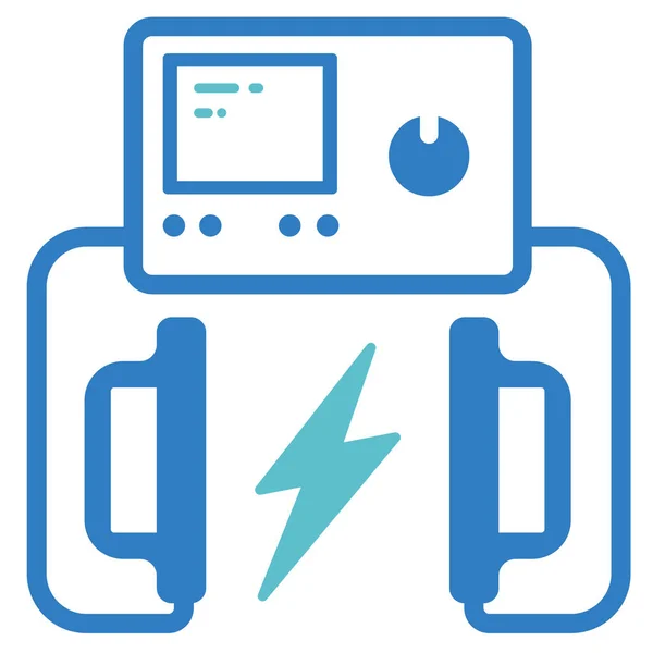 Aed Defibrillator Medical Icon Outline Style — Stock Vector