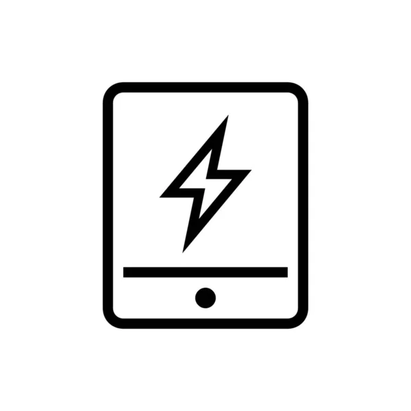 Blitz Electricity Energy Icon Outline Style — Stock Vector