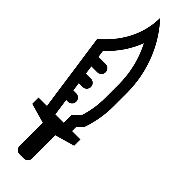 Klinge Waffe Breitschwert Symbol — Stockvektor