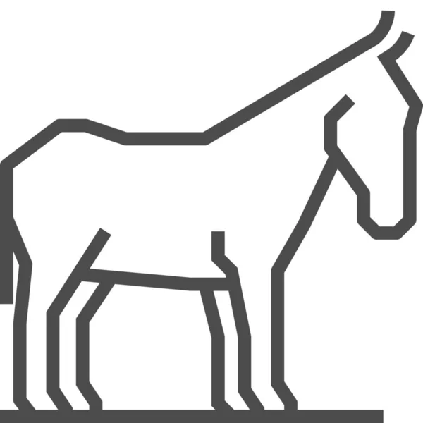 Democrat Democratic Party Donkey Icon Culture Communities Category — Stock Vector