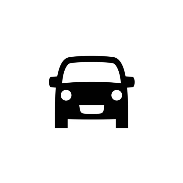 Автомобільний Передній Іконка Подорожі Суцільному Стилі — стоковий вектор