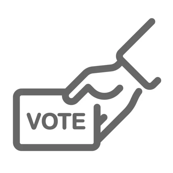 투표권 논쟁의 아이콘 — 스톡 벡터