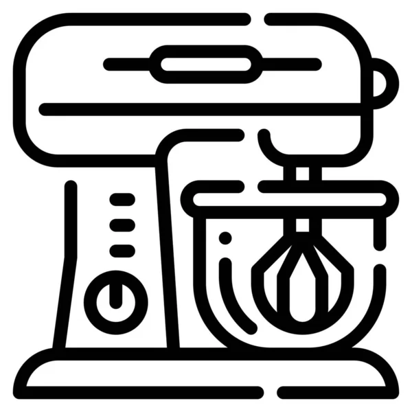 Fırın Karıştırıcı Pişirme Simgesi — Stok Vektör