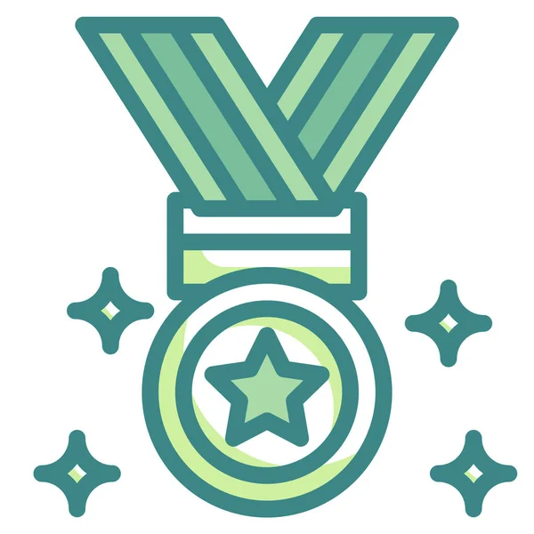 Award Champion Medal Icon — Stock Vector