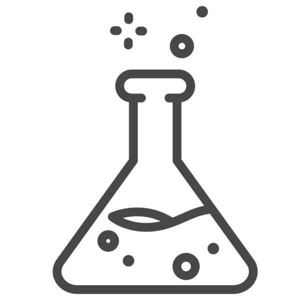 Experimento Químico Icono Laboratorio — Vector de stock