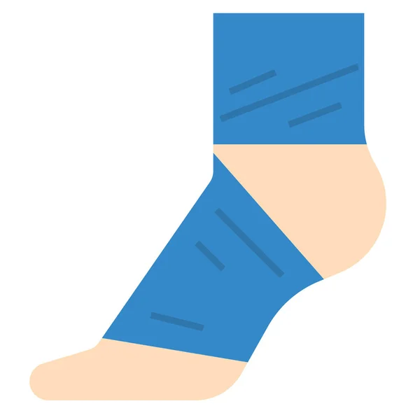 Ankle Bandage Foot Icon Flat Style — Stock Vector