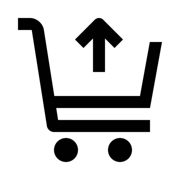Carrello Icona Commerce Nella Categoria Shopping Commerce — Vettoriale Stock