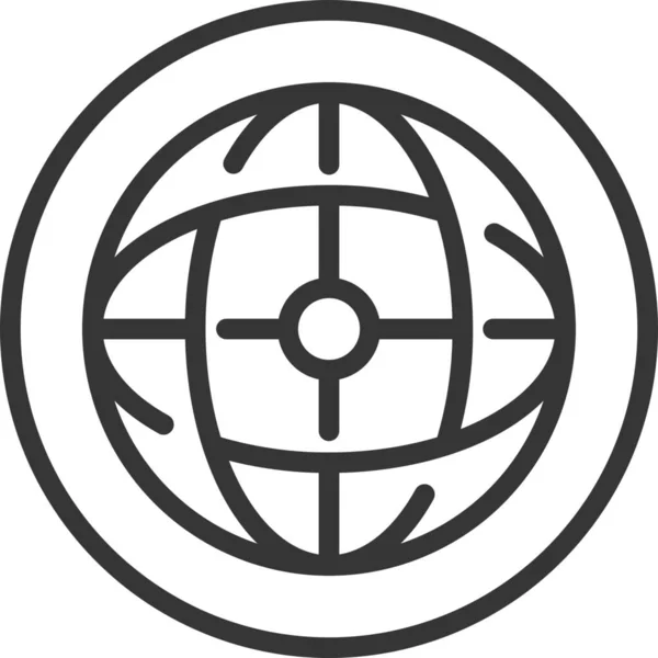 Icona Globale Della Connessione Alla Rete Computer Stile Badge — Vettoriale Stock