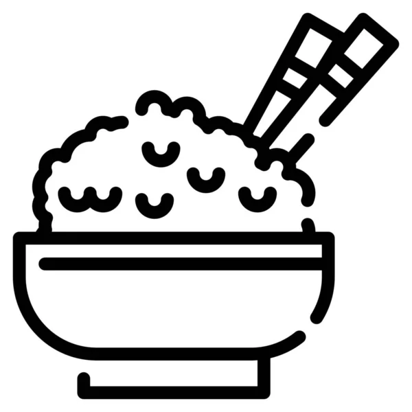 Bowl Cereal Food Icon Categoría Alimentos Bebidas — Archivo Imágenes Vectoriales