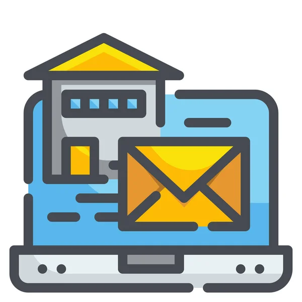 Ícone Envelope Email Comunicações — Vetor de Stock