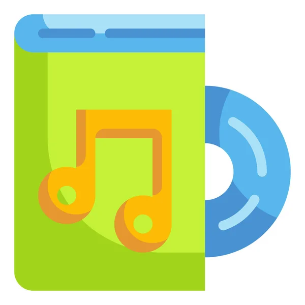 Audio Libro Icono Disco — Vector de stock