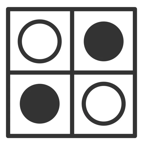 方块式棋盘游戏图标 — 图库矢量图片
