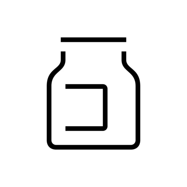 Behälter Gesundheitsmedikament Symbol Outline Stil — Stockvektor