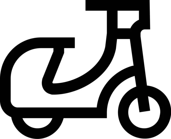 Bike Motorbike Scooter Icon Outline Style — Stock Vector