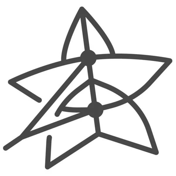 Volant Cerf Volant Icône Dans Style Outline — Image vectorielle