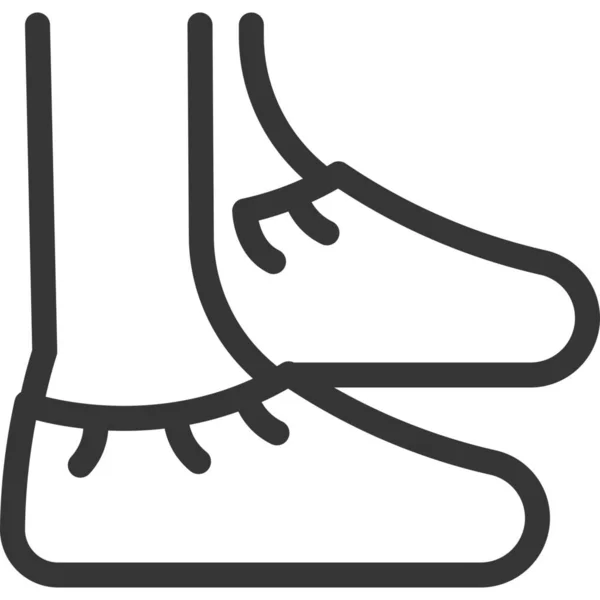 Einweg Ausrüstung Überschuh Symbol — Stockvektor