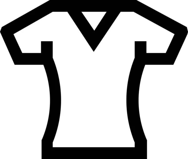 Ropa Ropa Vestido Icono Estilo Del Esquema — Vector de stock