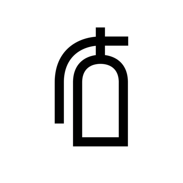 Feuerlöscher Werkzeug Symbol Outline Stil — Stockvektor