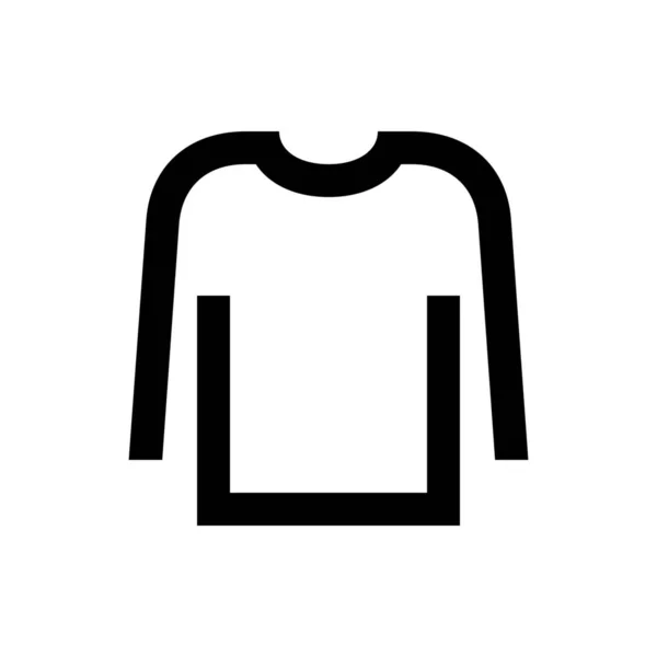 Vestuário Ícone Camisola Roupas Estilo Esboço —  Vetores de Stock