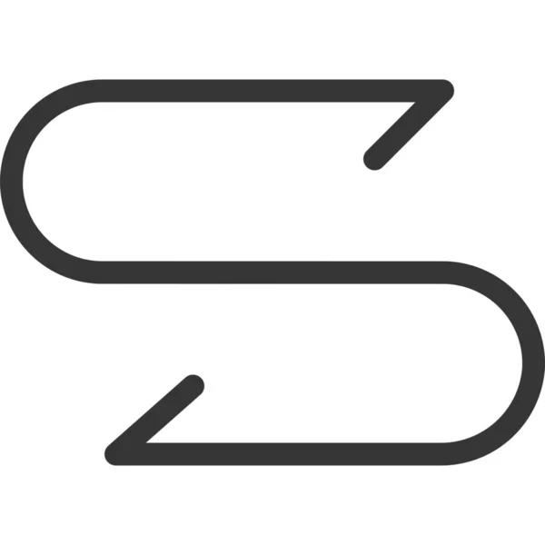 Arrow Decrease Icon Outline Style — Stock Vector