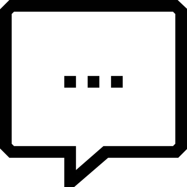 Bubble Chat Dialog Symbol Umrissstil — Stockvektor