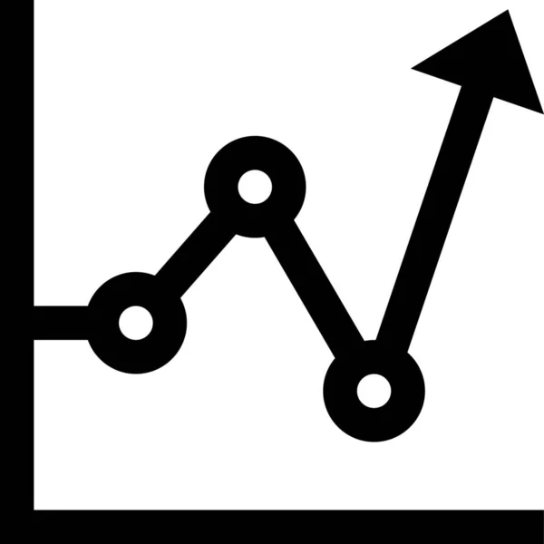 Diagramm Diagramm Diagramm Symbol Outline Stil — Stockvektor