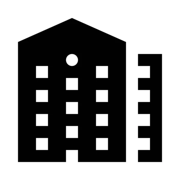Apartments Architecture Building Icon — Stock Vector
