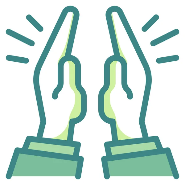 手势手祈祷复活节类别中的图标 — 图库矢量图片