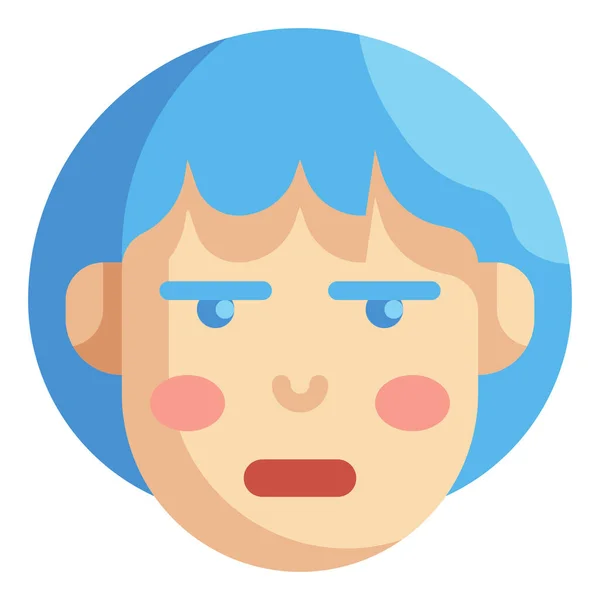 Emoticon Emoji Icona Dell Emozione — Vettoriale Stock