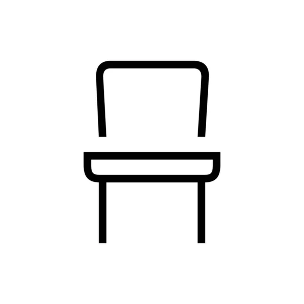 Chair Home Seat Icon Outline Style — 스톡 벡터