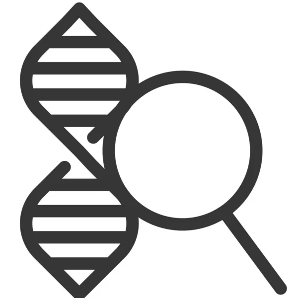 Dna Health Genetic Icon — Stock Vector