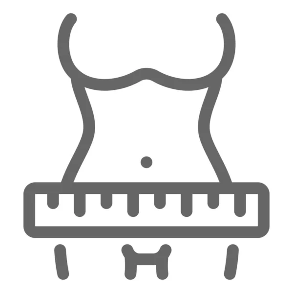 Іконка Вимірювальної Стрічки Схуднення — стоковий вектор