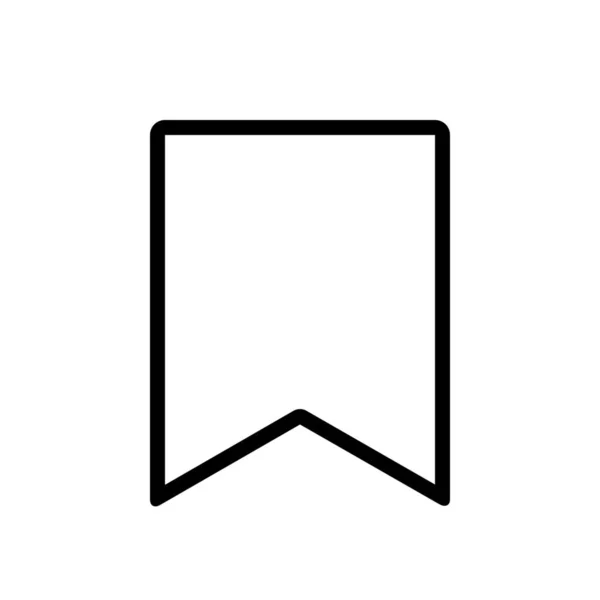 Icône Bureau Signet Vierge Dans Style Outline — Image vectorielle