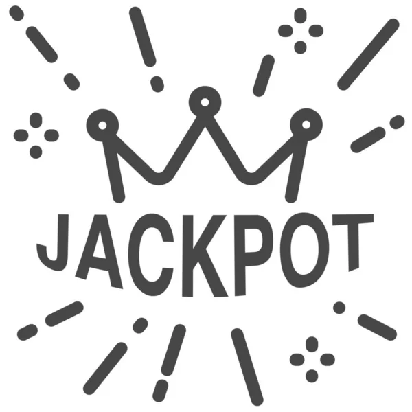 Apuesta Casino Apuesta Icono Estilo Esquema — Vector de stock