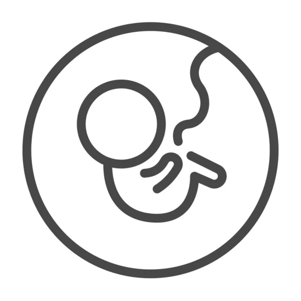 Baby Cycle Embrió Ikon — Stock Vector