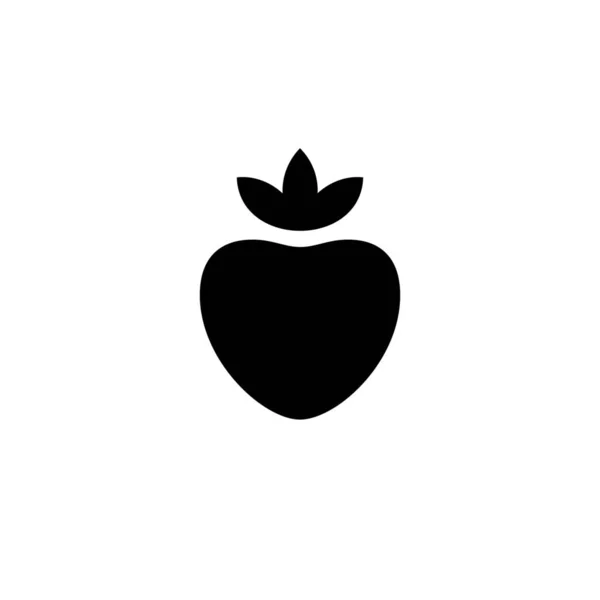 Comida Fruta Starberry Icono Estilo Sólido — Vector de stock