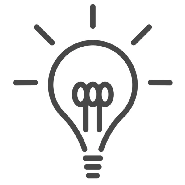 Bulb Creative Creativity Icon Outline Style — Stock Vector