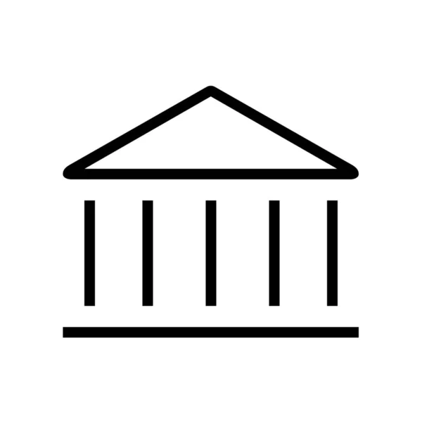 Acropolis Place Outline Icon Outline Style — 스톡 벡터