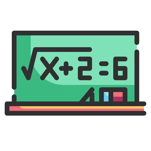 Fórmula Educación Matemática Icono Educación Escuela Categoría Aprendizaje — Archivo Imágenes Vectoriales