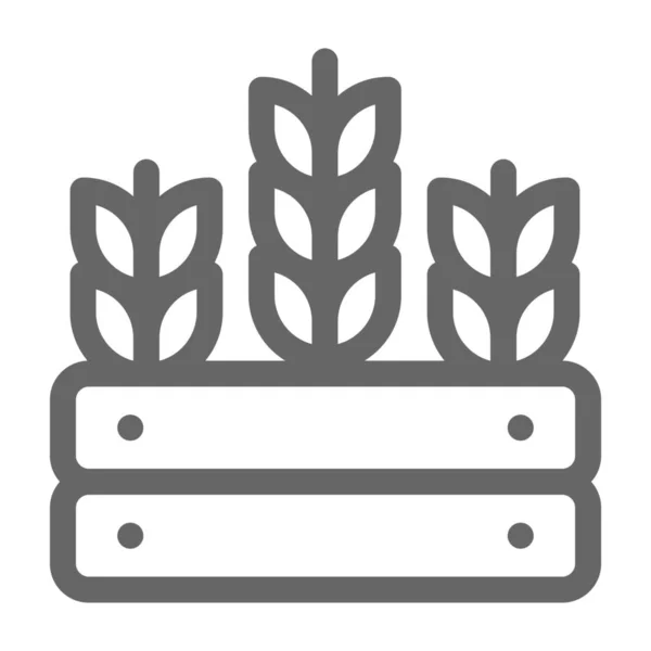 Landwirtschaft Ökologie Landwirtschaft Ikone Outline Stil — Stockvektor