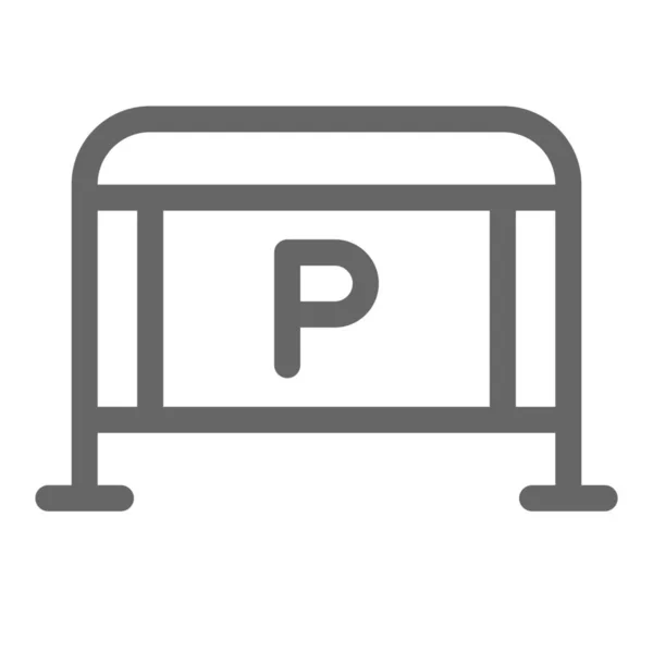 Barrière Auto Poort Pictogram — Stockvector