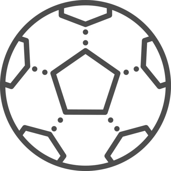 Ícone Futebol Campo Europeu Categoria Futebol Futebol — Vetor de Stock