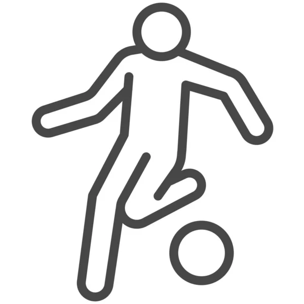 Action Dribble Dribbling Icon Outline Stil — Stockvektor