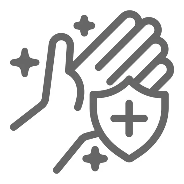 Antibakterielle Desinfektion Hand Symbol — Stockvektor