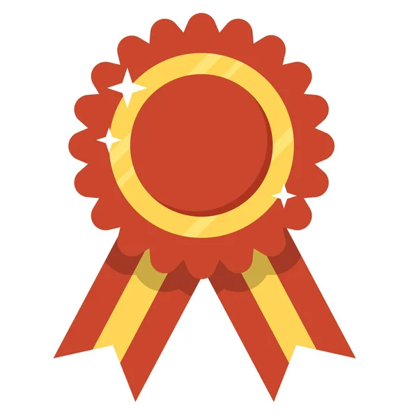 Нагороди Червону Стрічку Стилі Flat — стоковий вектор