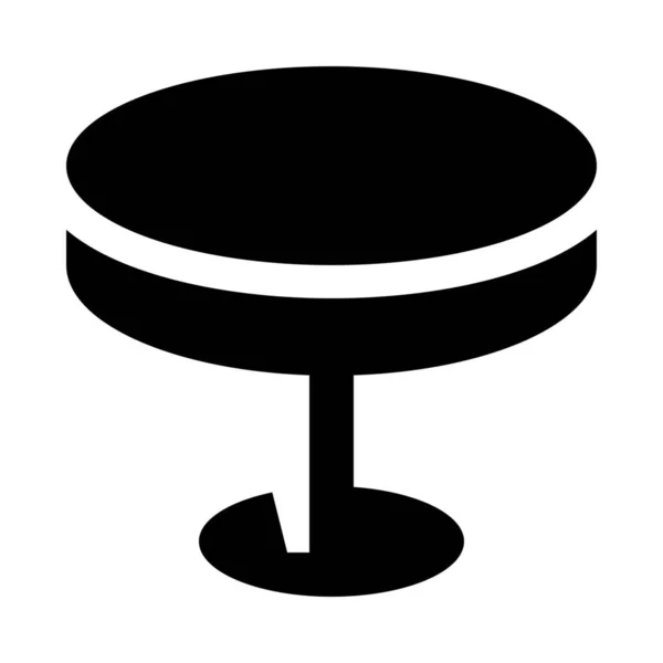 Meubles Table Icône Supérieure — Image vectorielle