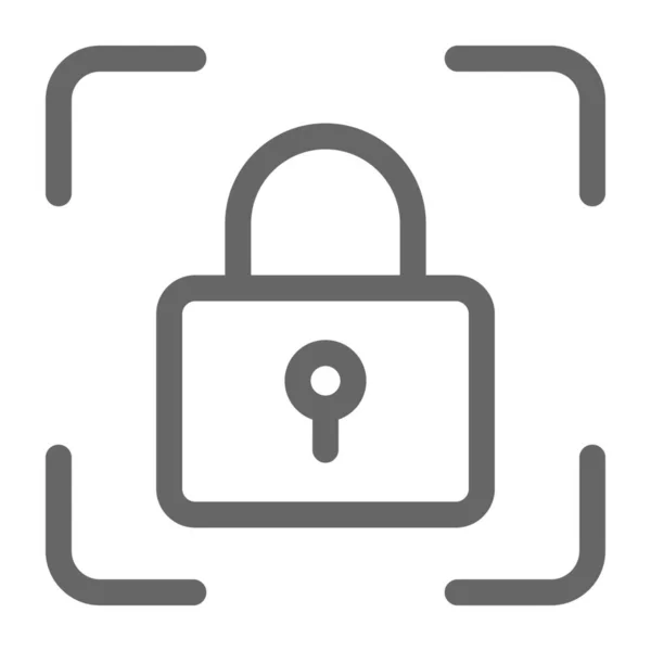 Κλειδωμένο Εικονίδιο Προστασίας Κωδικού Πρόσβασης — Διανυσματικό Αρχείο